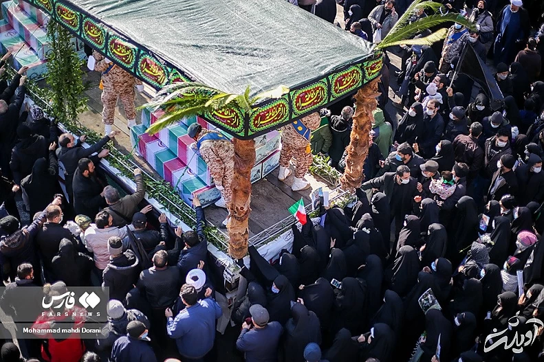 (تصاویر) تشییع ۱۵۰ شهید گمنام در تهران